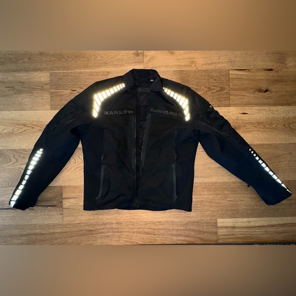 Harley Davidson Men's Slim Fit Riding Jacket Size Large Great Condition - Picture 3 of 7